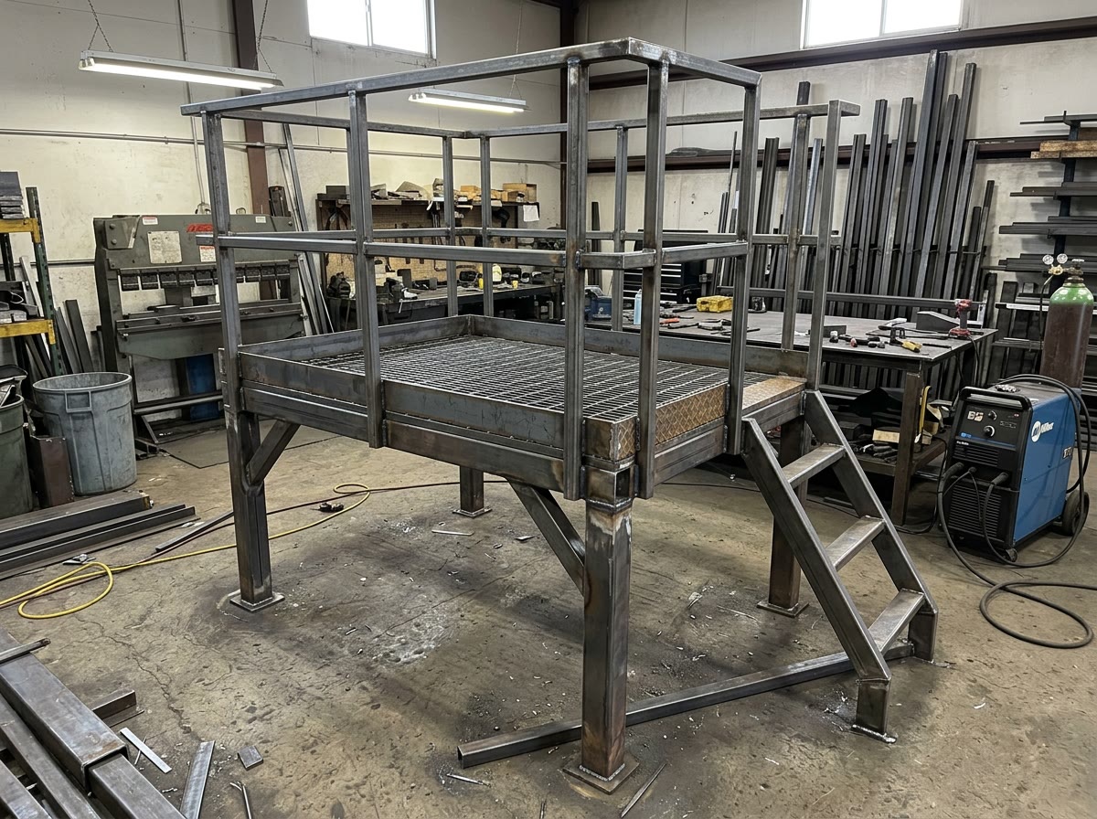 Steel access platform