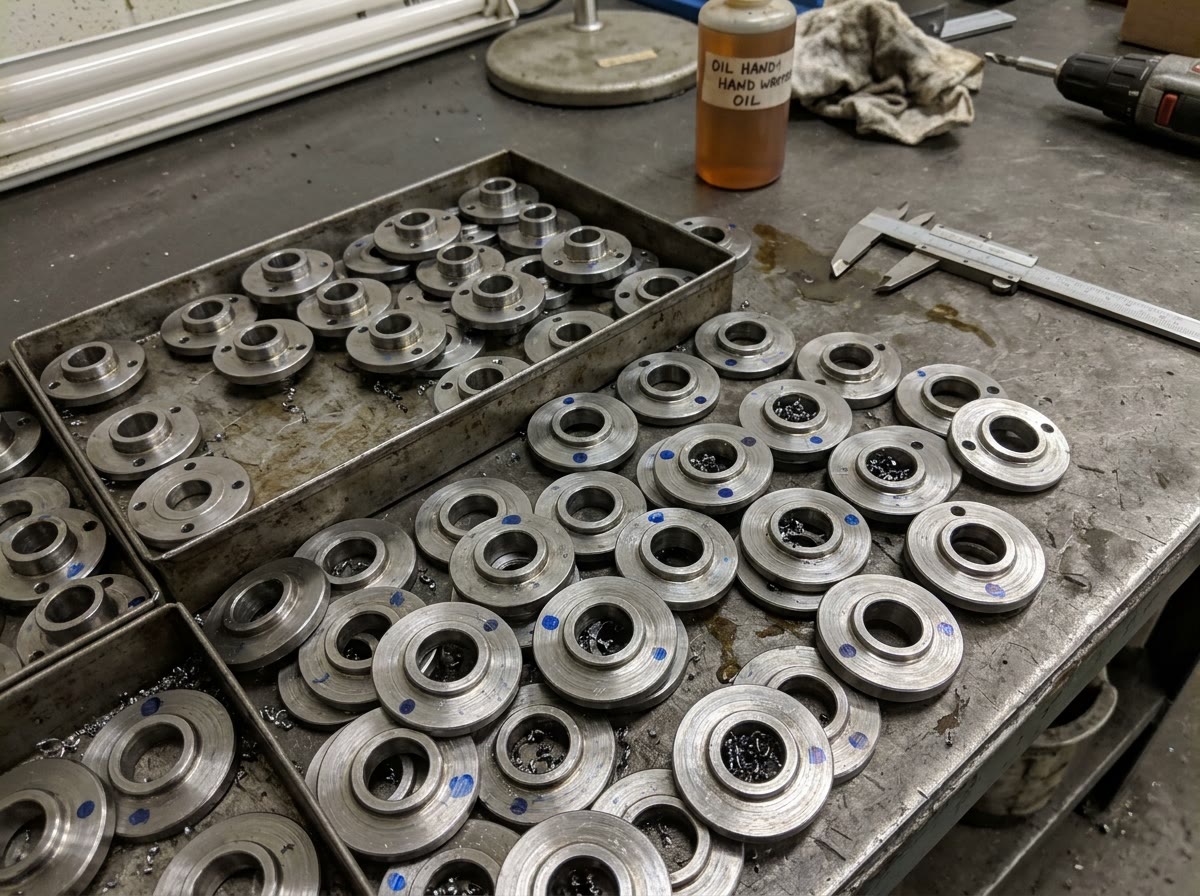 Flange e boccole tornite